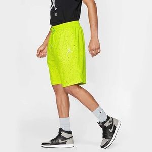 Nike Jordan Cement Poolside Shorts Sz L Volt